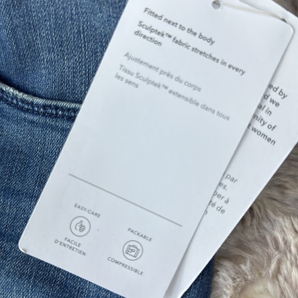 Athleta Sculptex | True Blue Flare Jeans, Size 14 T, NWT - Picture 7 of 14